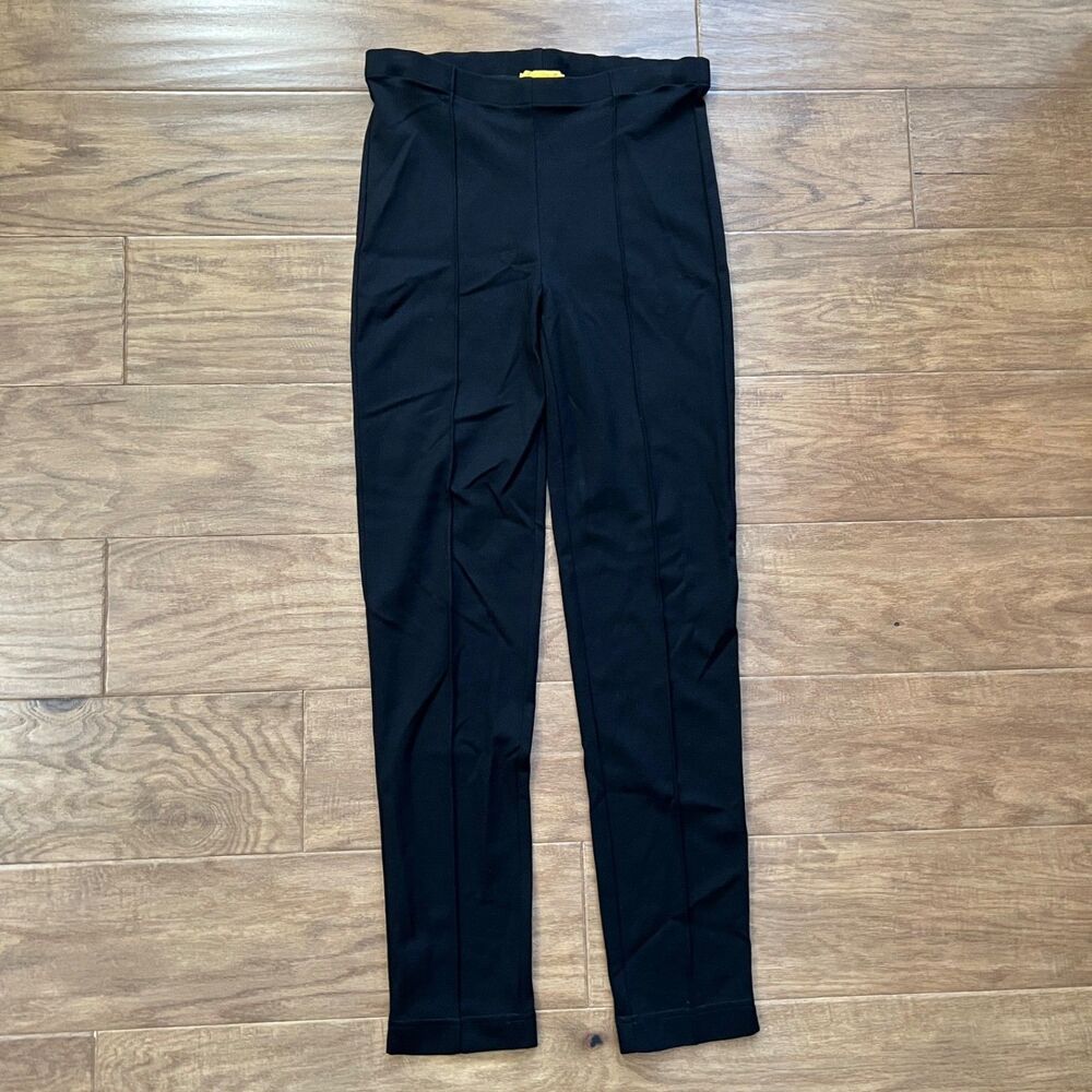 St. John Collection Pants Women's Size 6 Black Ponte Knit Pull On
